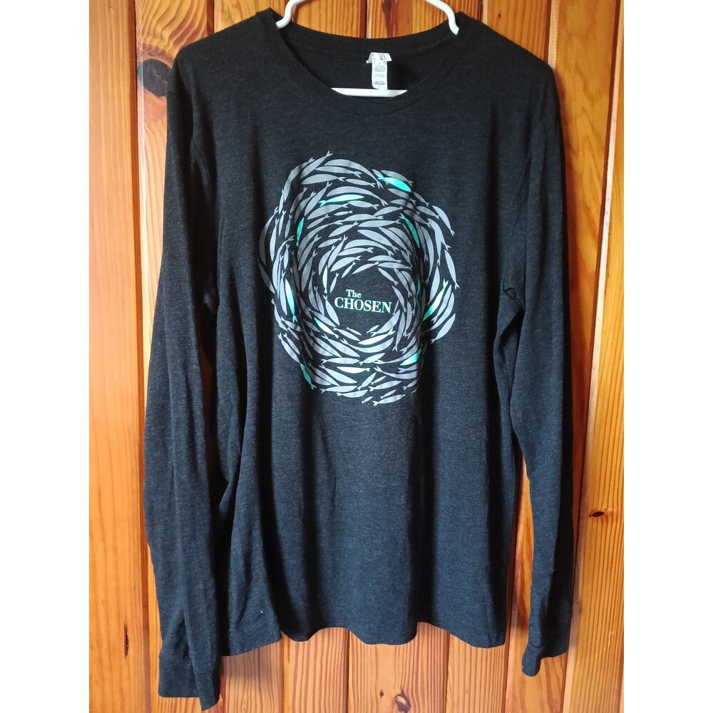The Chosen T-Shirt "Fish Swimmig Against The Current Sz Large Long sleeve Soft
